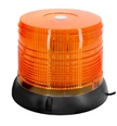 Проблесковый маячек оранжевый LED, магнит, 3 болта крепления, 12/24В.